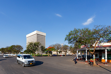 Image showing Street in Bulawayo City, Zimbabwe