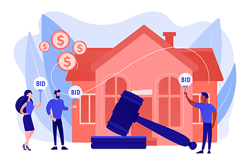 Image showing Auction house concept vector illustration.