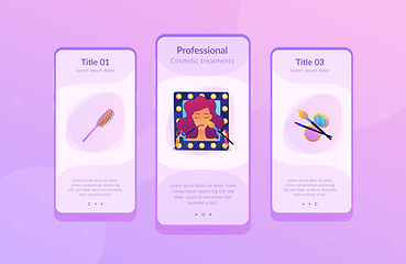 Image showing Beauty salon app interface template.