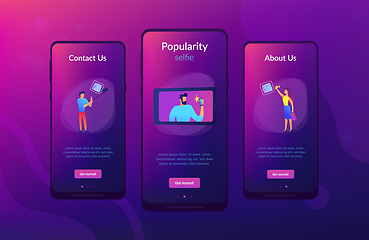 Image showing Selfie app interface template.