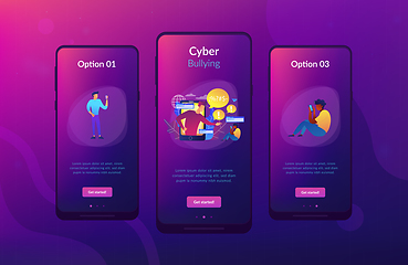 Image showing Cyberbullying app interface template.
