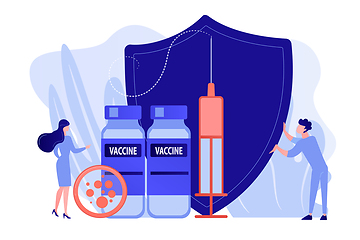 Image showing Vaccination program concept vector illustration.