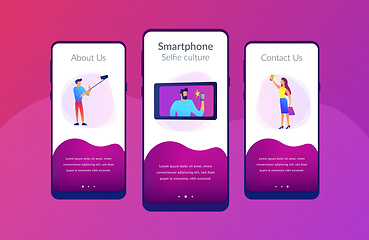 Image showing Selfie app interface template.