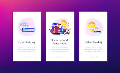 Image showing Cyberbullying app interface template.