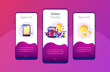 Image showing Cyberbullying app interface template.