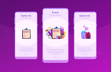 Image showing Event management app interface template.
