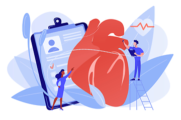 Image showing Ischemic heart disease concept vector illustration.