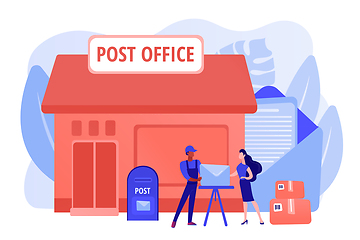 Image showing Post office concept vector illustration