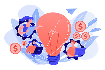 Image showing Business trend analysis concept vector illustration.