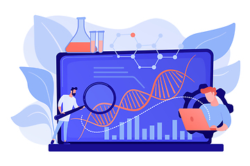 Image showing Biotechnology concept vector illustration.