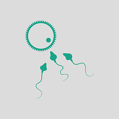 Image showing Sperm and egg cell icon