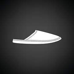 Image showing Man home slipper icon