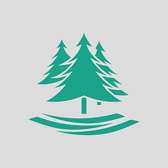 Image showing Fir forest  icon