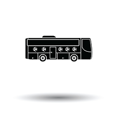 Image showing Football fan bus icon