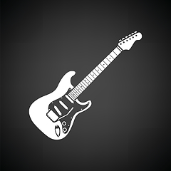 Image showing Electric guitar icon