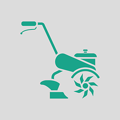 Image showing Garden tiller icon