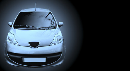 Image showing Car isolated on black