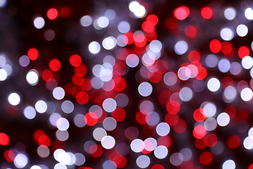 Image showing Bright unfocused lights holiday background