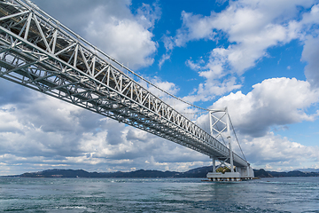 Image showing Naruto Bridge with sunny day