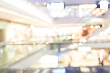 Image showing Blurred shopping mall background