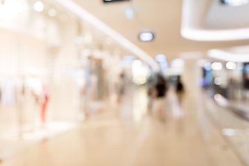 Image showing Abstract background of shopping mall, shallow depth of focus