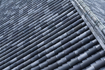 Image showing Roof tile on residential building 