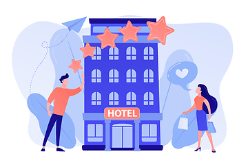 Image showing Boutique hotel concept vector illustration.