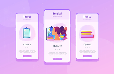 Image showing Rhinoplasty app interface template.