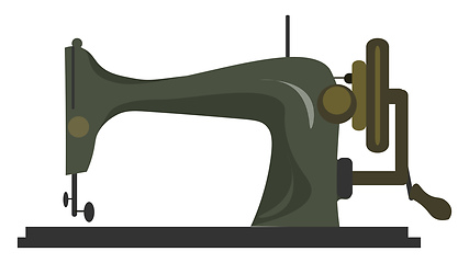 Image showing A sewing machine vector or color illustration