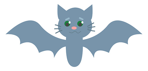 Image showing Cute little bat vector illustration 