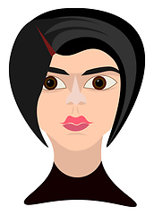 Image showing Pixie haircut vector illustration 