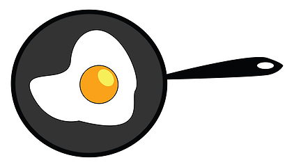 Image showing Omelette illustration vector on white background 