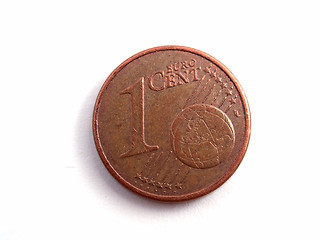 Image showing Old euro cent