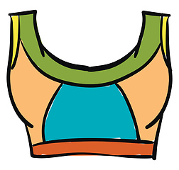 Image showing Multi-colored bras vector or color illustration