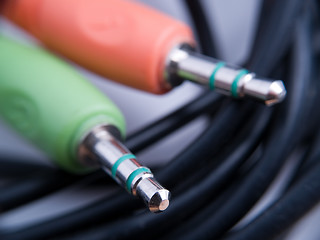 Image showing Two audio jacks