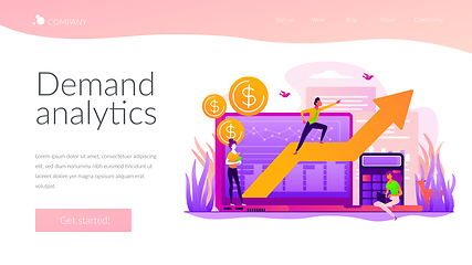 Image showing Demand planning landing page template