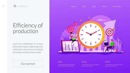 Image showing Productivity landing page template