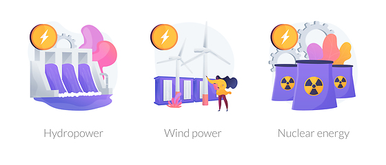 Image showing Renewable energy vector concept metaphors.