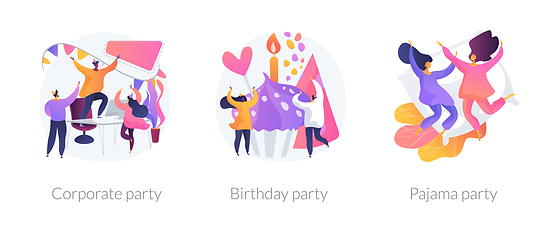 Image showing Party time vector concept metaphors.