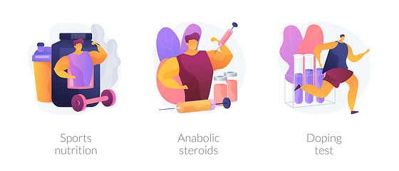 Image showing Sport weight and mass control vector concept metaphors.