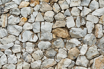 Image showing Rock stone wall