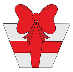 Image showing A present box vector or color illustration