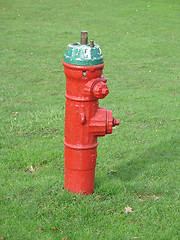 Image showing red fire hydrant