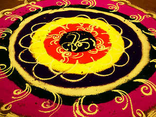 Image showing Handpainting on the Street-Rangoli8