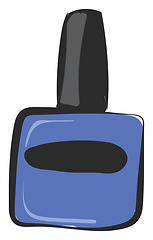Image showing Blue manicure vector or color illustration