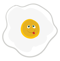 Image showing Happy breakfast vector or color illustration