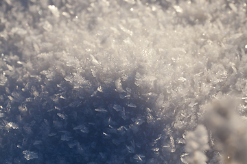 Image showing Snow crystals winter