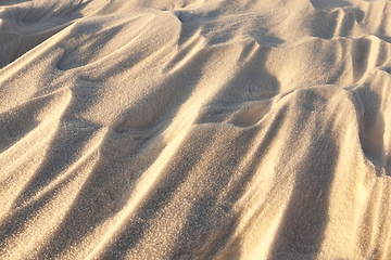 Image showing Snowdrifts, a field in winter