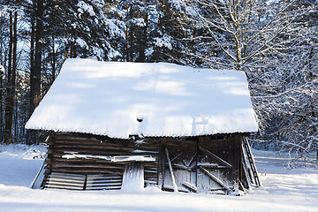 Image showing old wooden shed