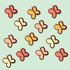 Image showing Multiple butterflies 